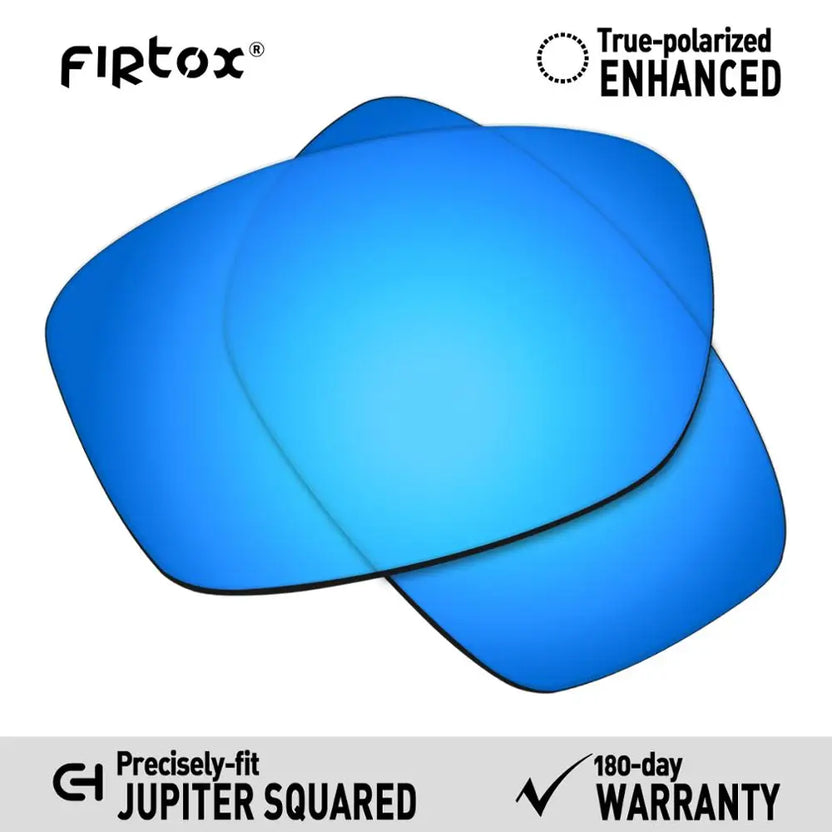 Firtox True UV400 polariserade ersättningslinser för Oakley Jupiter Squared OO9135 solglasögon (endast kompatibel lins) - Flera