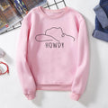 Howdy Hat Sweatshirt Country Western Shirts Rodeo Fashion Cowgirl Style Christmas Gift Shirt Country Music Top Tee Graphic Shirt