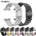 Stainless Steel Strap for Apple Watch S10/11 42MM 46MM Metal Bracelet Band for iWatch 5 6 SE 7 8 9 41MM 45 44mm 40 49MM Ultra