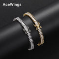 5mm Brass Cubic Zirconia Tennis Bracelet in Gold and Silver Plating