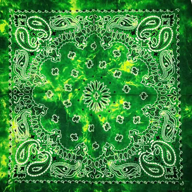 New Fashion Hip Hop 100% Cotton Bandana Square Scarf 55cm*55cm Black Red Paisley Headband Printed for Women/Men/Boys/Girls