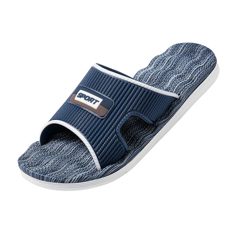 Zapatillas de casa de verano para hombre, sandalias suaves de interior, calzado de hogar para mujer, pantuflas para baño, habitación, dormitorio e invitados, talla grande 48 49