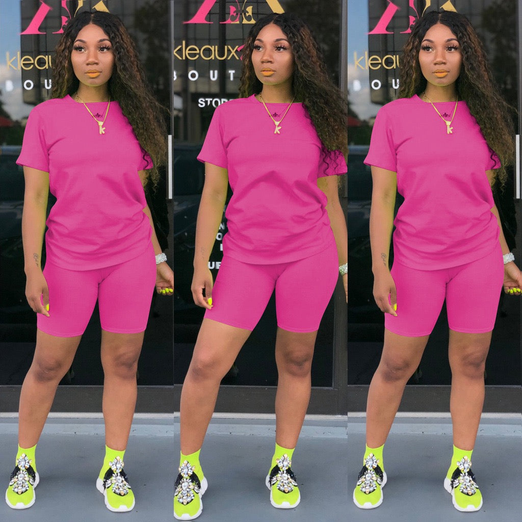 Custom Logo Plus Size Women Summer Clothing Cotton Short Sleeves Two Piece Set Women Clothing 2023