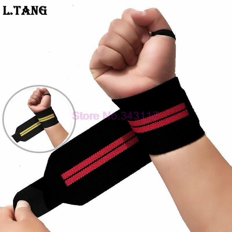 L.TANG Weightlifting Wrist Support Straps for Fitness Gym Training