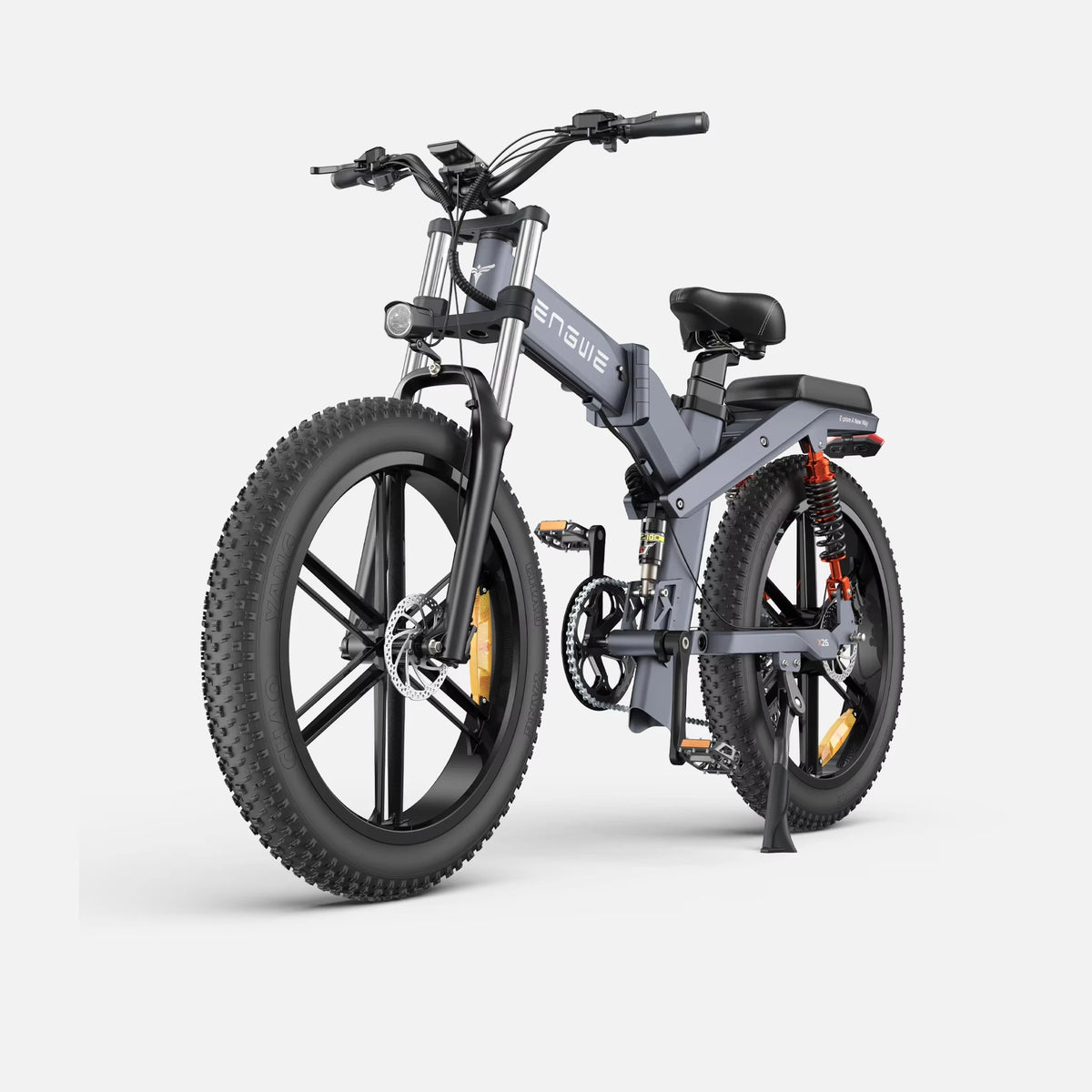 Bicicleta eléctrica ENGWE X26 de doble batería, neumáticos gruesos, 50 km/h, motor de 1000 W, freno de disco hidráulico, para caminos todoterreno, bicicleta eléctrica de montaña