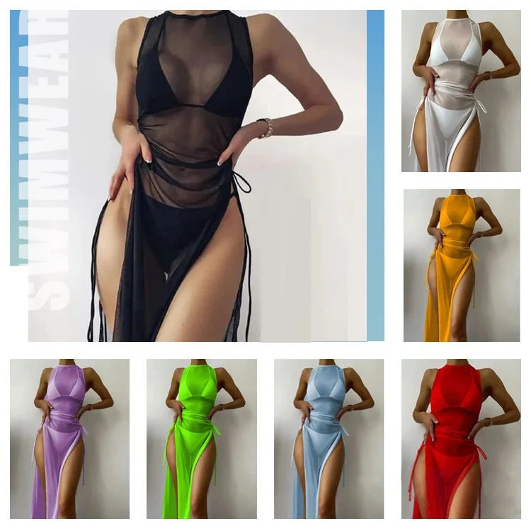 Three Piece Swimsuit for Women With Cover Ups Swim Suit Bikini Swimsuit Cover Up Swimwear Beach Cover Ups for Women