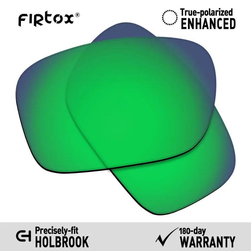 Firtox True UV400 polariserade ersättningslinser för Oakley Holbrook OO9102-solglasögon (endast kompatibla linser) - flera färger