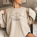 Howdy Hat Sweatshirt Country Western Shirts Rodeo Fashion Cowgirl Style Christmas Gift Shirt Country Music Top Tee Graphic Shirt