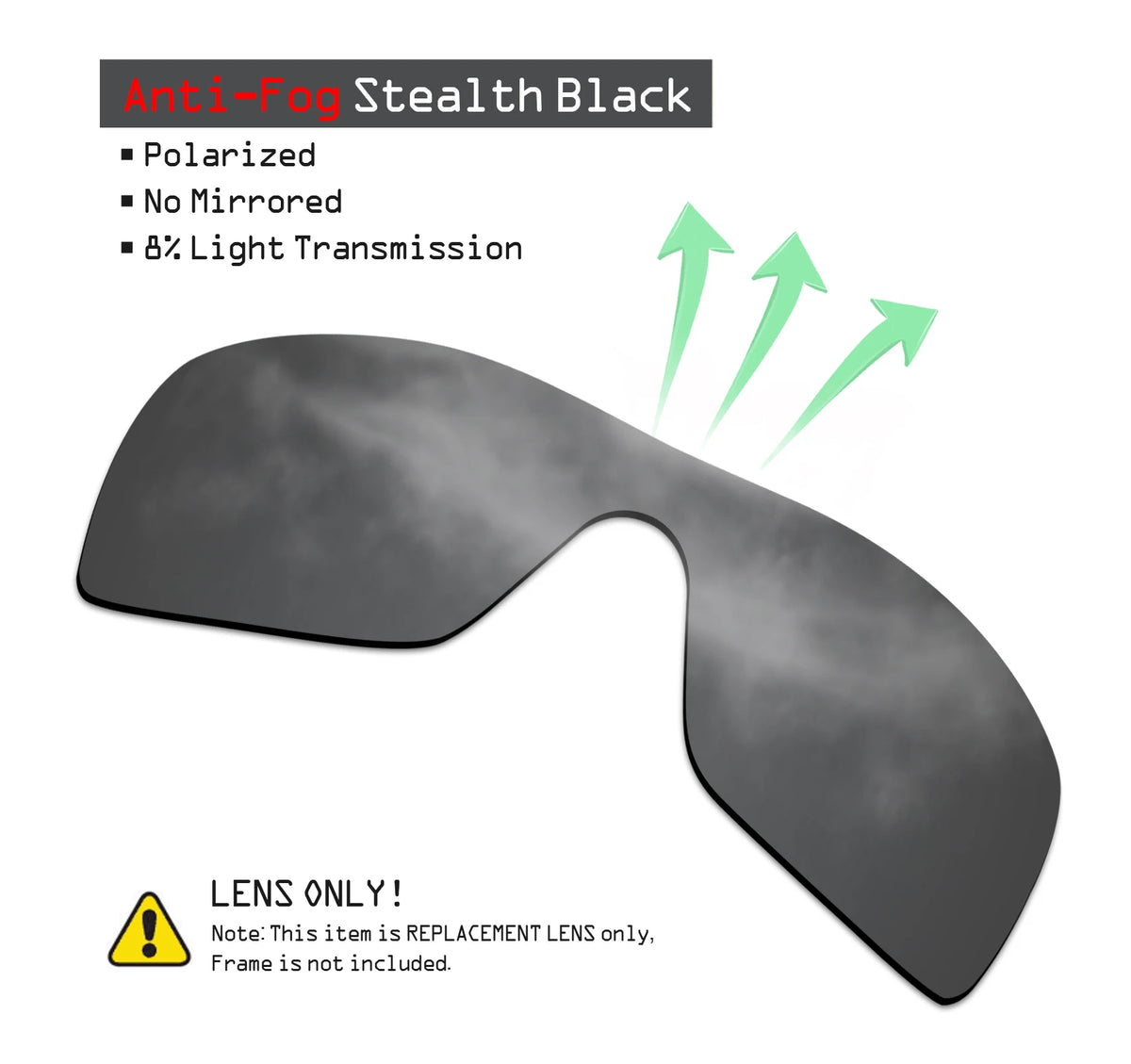 SmartVLT Polarisierte Ersatzgläser für Oakley Batwolf Sonnenbrillen - Mehrere Optionen