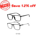 Blue Light Blocking Reading Glasses Men Transparent Computer Eyeglasses Reading Magnifying Eyewear Presbyopic Diopters +1.0 +2.5