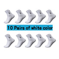 20Pcs=10Pairs High Quality Men Socks Cotton Breathable Sweat-Absorbent Middle Tuble Black Socks Deodorant Business Men Gift Sock