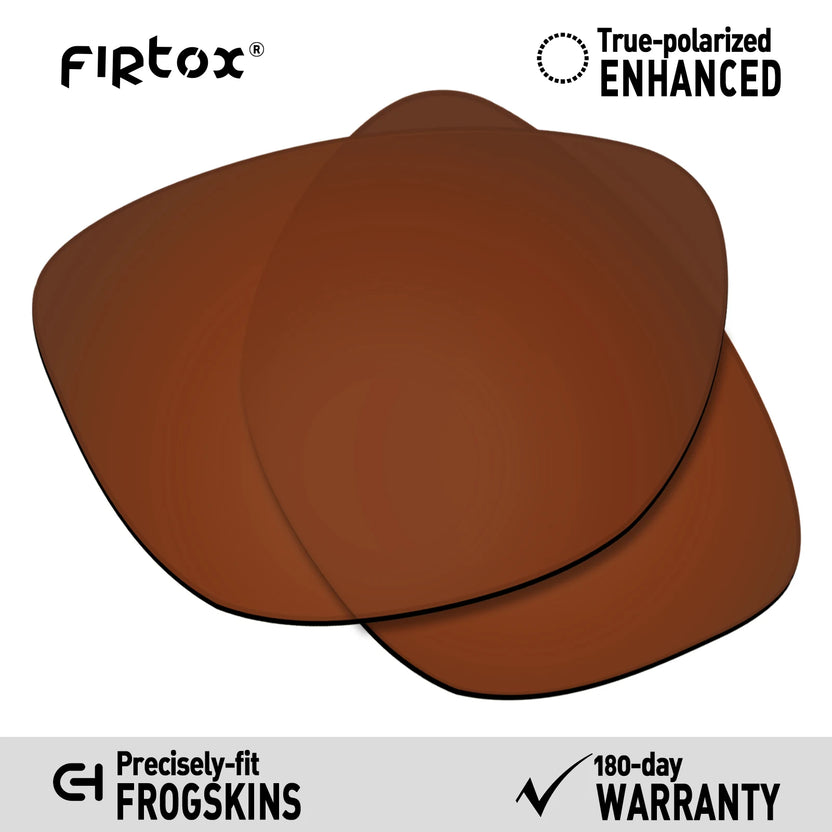 Firtox True UV400-polariserade ersättningslinser för Oakley Frogskins OO9013 solglasögon (endast kompatibla linser) - flera färger