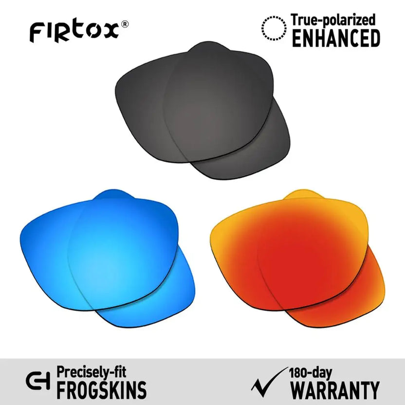 Firtox True UV400-polariserade ersättningslinser för Oakley Frogskins OO9013 solglasögon (endast kompatibla linser) - flera färger