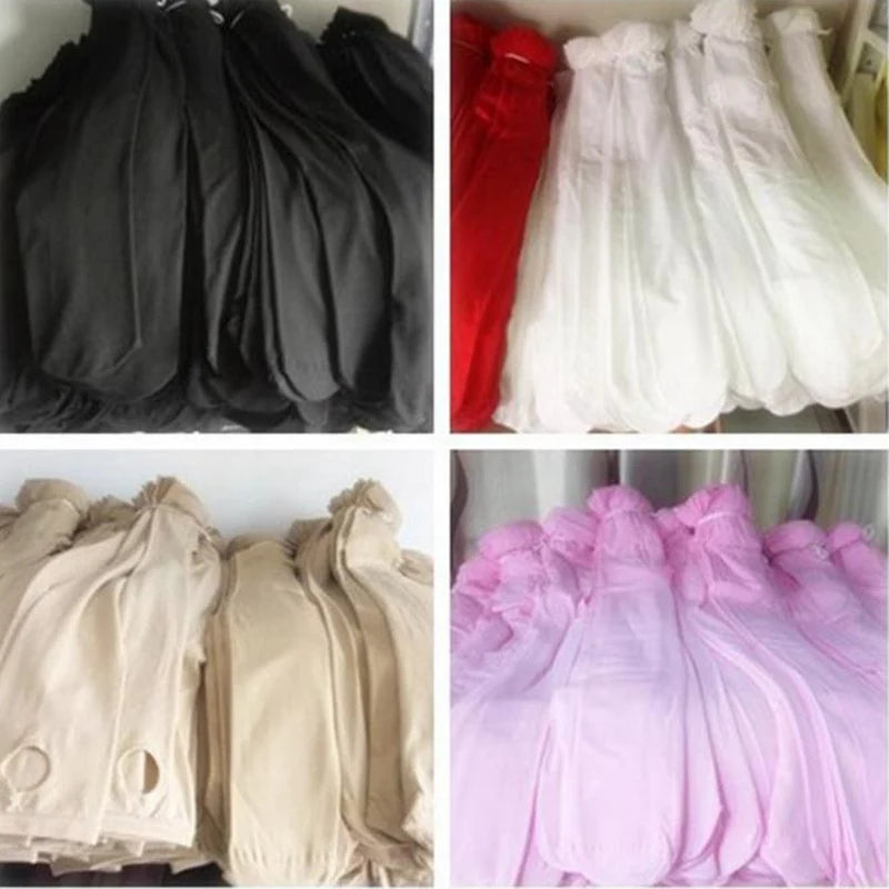 Women 80D Velvet Multi Colored Girls Stockings Anti-Hook Footless Tights Stocking Dance Pantyhose Female Winter