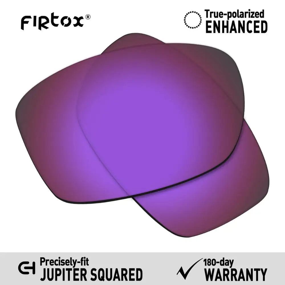 Firtox True UV400 Polarisierte Ersatzgläser für Oakley Jupiter Squared OO9135 Sonnenbrillen (nur kompatible Gläser) - Mehrfachauswahl