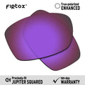 Firtox True UV400 Polarisierte Ersatzgläser für Oakley Jupiter Squared OO9135 Sonnenbrillen (nur kompatible Gläser) - Mehrfachauswahl