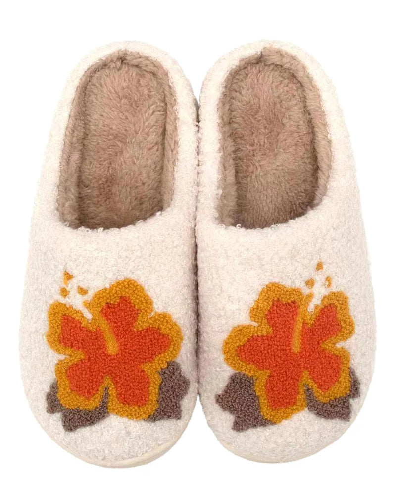 Blommiga tofflor