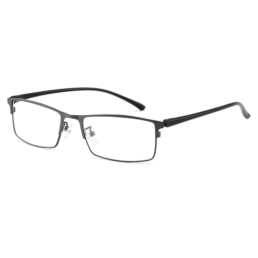 Gmei Optical Men Titanium Alloy Eyeglasses Frame for Men Eyewear Flexible Temple Legs IP Electroplating Alloy Material Y2529