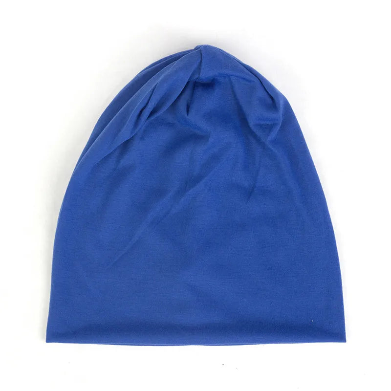 Spring Women Men Unisex Solid Color Slouchy Beanie for Women Fashion Man Caps Turban Skullies Beanies Female Hats Elastic