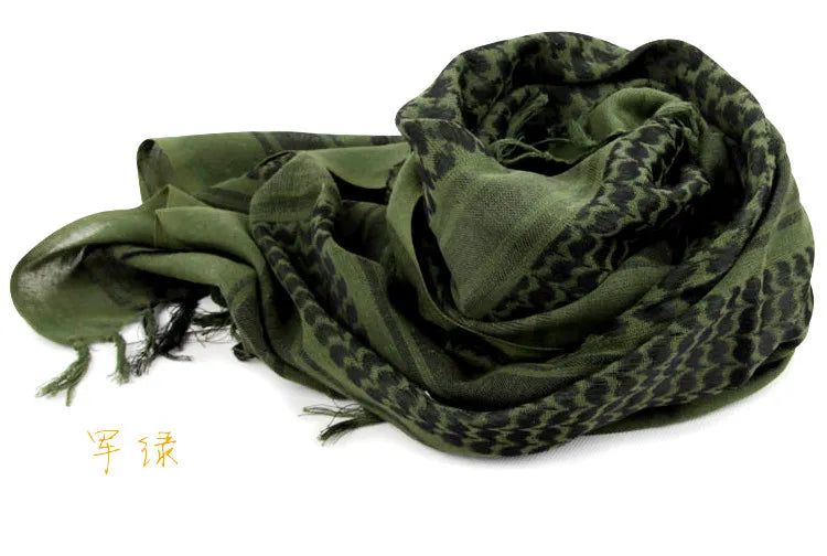 100%Cotton Thicker Arab Scarves Men Winter Keffiyeh Windproof Scarf Muslim Hijab Shemagh Tactical Desert Square Wargame
