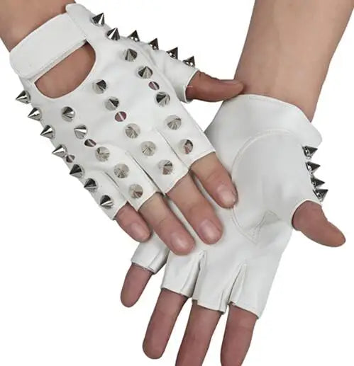 Children's Punk Rivet Faux Leather Glove Kids DS Dancing Rock and Roll Jazz Rivet Glove R388