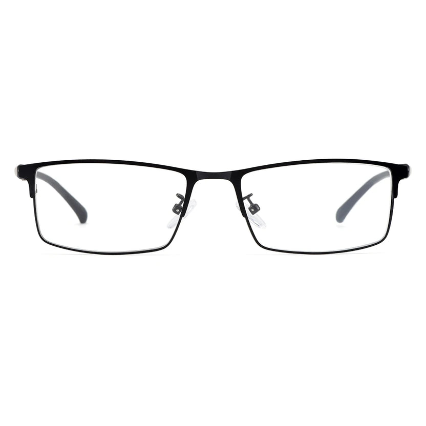 Gmei Optical Men Titanium Alloy Eyeglasses Frame for Men Eyewear Flexible Temple Legs IP Electroplating Alloy Material Y2529