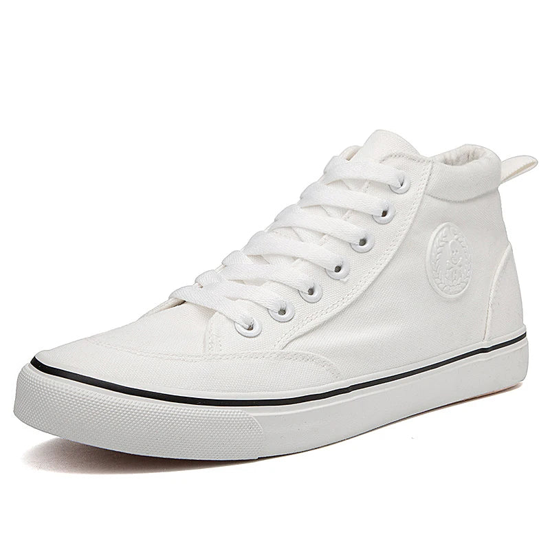 Skor Herr Vår Höst Snörning Hög modell Vulkaniserade skor för herrar Mode Lågskor Ungdom Herr Canvasskor Sneakers