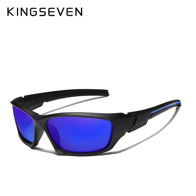 KINGSEVEN Modne polaryzacyjne okulary przeciwsłoneczne UV400 męskie do jazdy na rowerze luksusowa marka designerskie vintage okulary do jazdy gogle przeciwsłoneczne