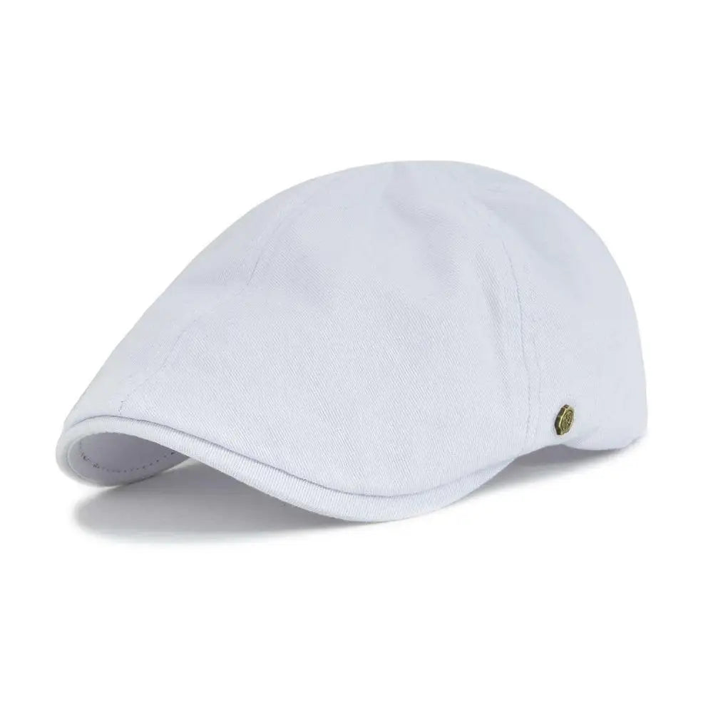 VOBOOM Casquette plate classique en coton pour hommes et femmes, style gavroche, béret décontracté de couleur unie ou camouflage pour toutes les saisons