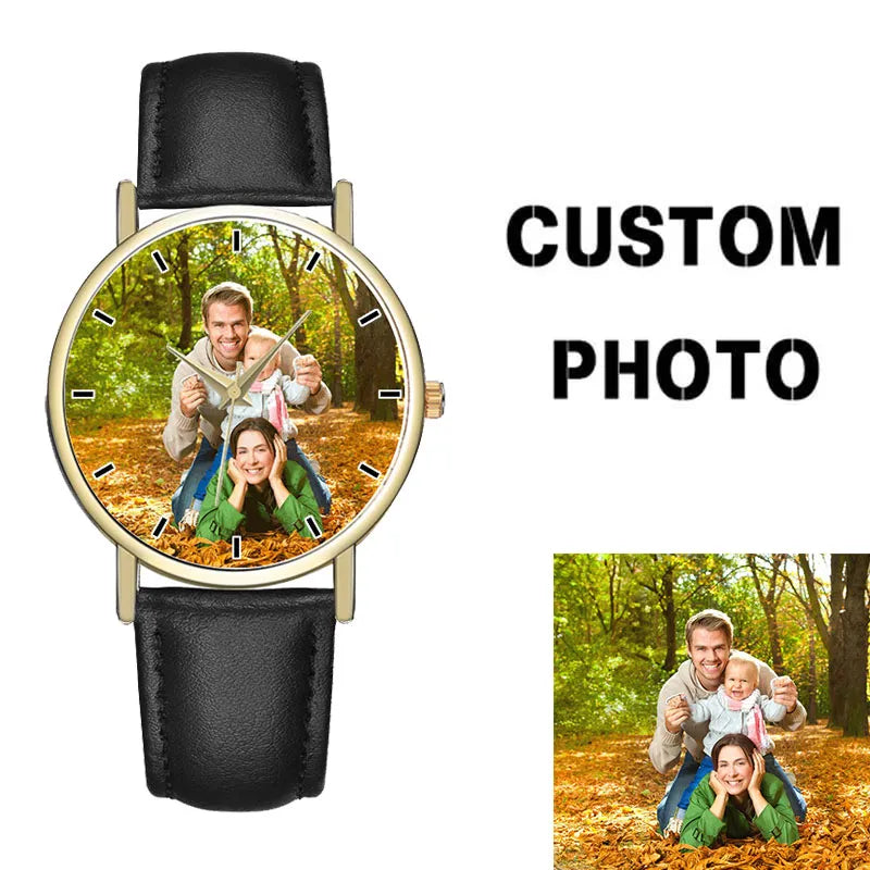 B-0000 Zegarek na zamówienie damski męski z własnym nadrukiem, zegarek typu blank personalizowany, DIY, możliwość umieszczenia własnego zdjęcia/grafiki/tekstu, do samodzielnego montażu