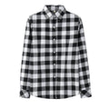 2024 Spring New Fashion Casual Lapel Plus Size Blouses Women Plaid Shirt Checks Flannel Shirts Female Long Sleeve Tops Blouse