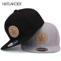 Maple Solid Cotton Snapback Caps Women's Flat Brim Hip Hop Cap Outdoor Baseball Cap Bone Gorras Mens Caps and Hats