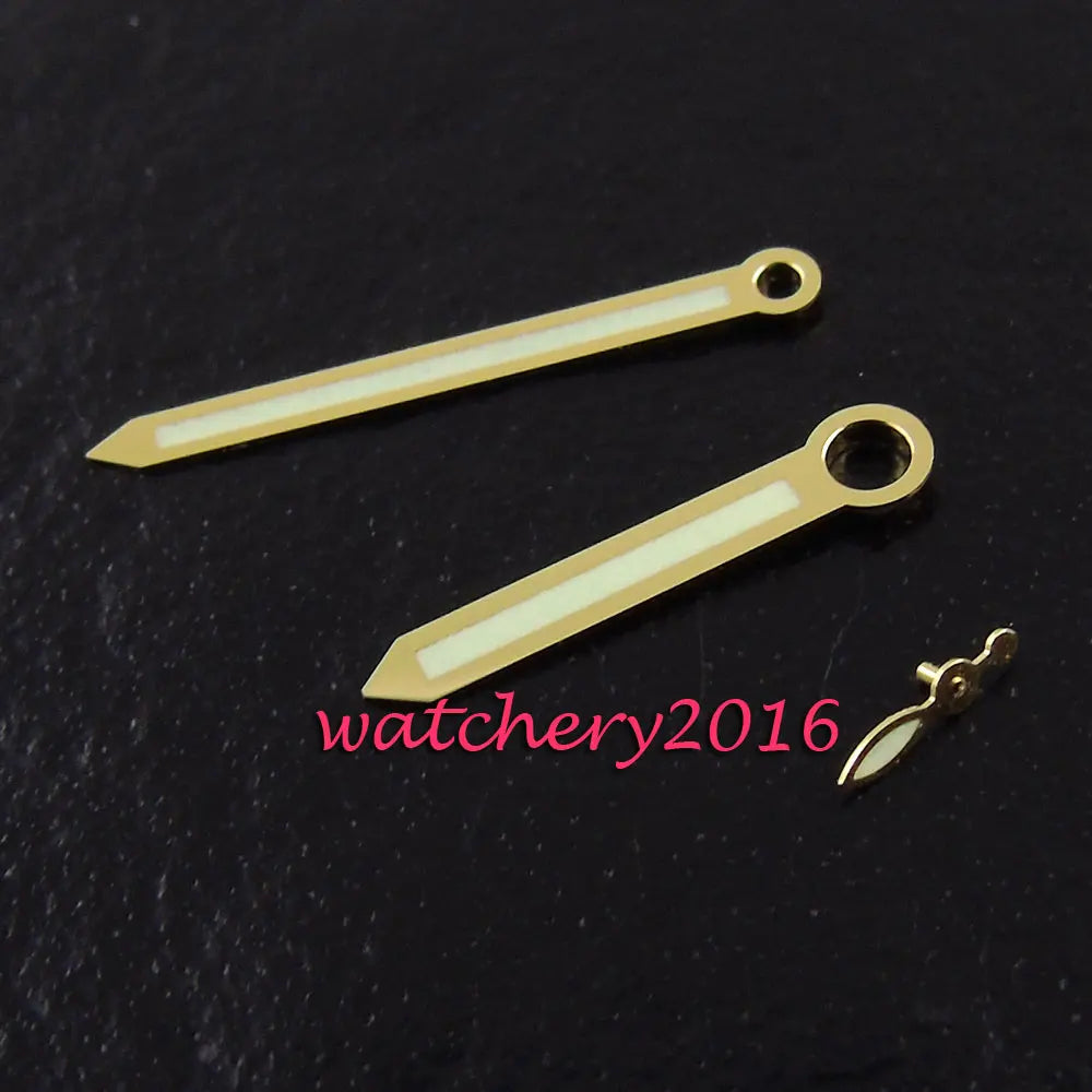 Nuevas agujas de color amarillo dorado para relojes con movimiento UNITAS ETA 6497 6498 ST 3600 3620