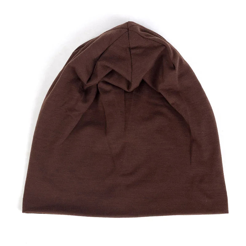 Spring Women Men Unisex Solid Color Slouchy Beanie for Women Fashion Man Caps Turban Skullies Beanies Female Hats Elastic