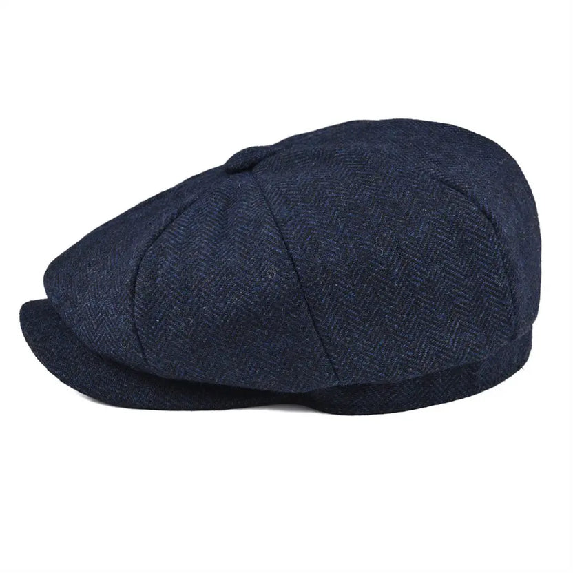 Gorra tipo boina de lana con diseño de espiga BOTVELA, estilo Gatsby retro de 8 paneles, para hombre y mujer, colores negro, marrón, verde, azul marino y café