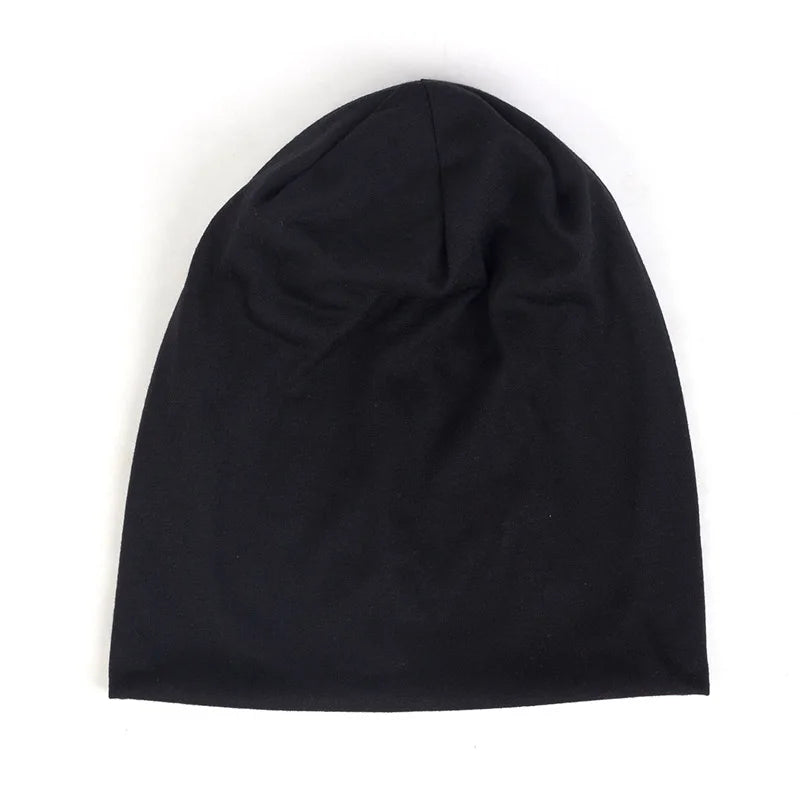 Spring Women Men Unisex Solid Color Slouchy Beanie for Women Fashion Man Caps Turban Skullies Beanies Female Hats Elastic