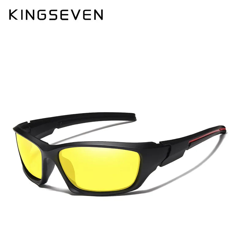 KINGSEVEN Modne polaryzacyjne okulary przeciwsłoneczne UV400 męskie do jazdy na rowerze luksusowa marka designerskie vintage okulary do jazdy gogle przeciwsłoneczne