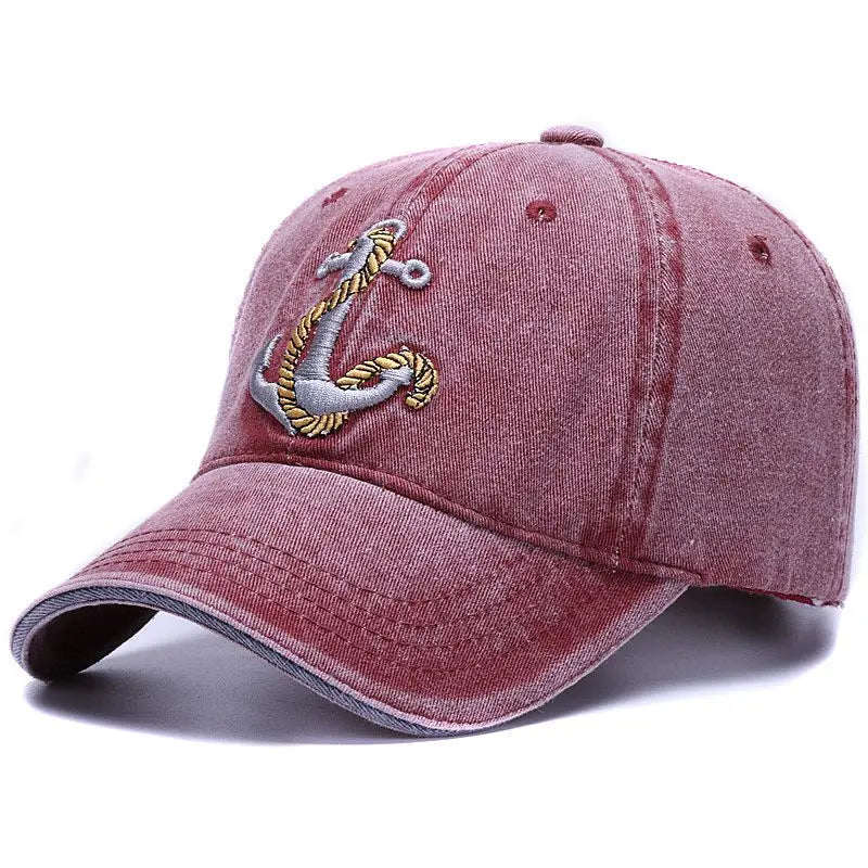 [HATLANDER]Brand Washed Soft Cotton Baseball Cap Hat for Women Men Vintage Dad Hat 3d Embroidery Casual Outdoor Sports Cap
