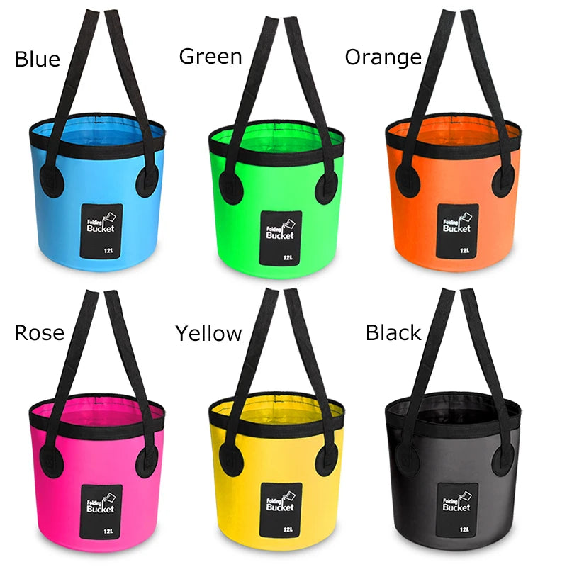 12L 20L Folding Foldable Collapsible Sink Washbasin Bucket Wash Basin Camping Water Pot Bag Container Car Fishing Hiking