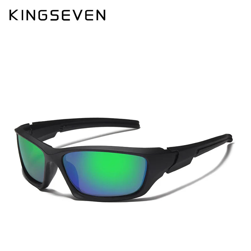 KINGSEVEN Modne polaryzacyjne okulary przeciwsłoneczne UV400 męskie do jazdy na rowerze luksusowa marka designerskie vintage okulary do jazdy gogle przeciwsłoneczne