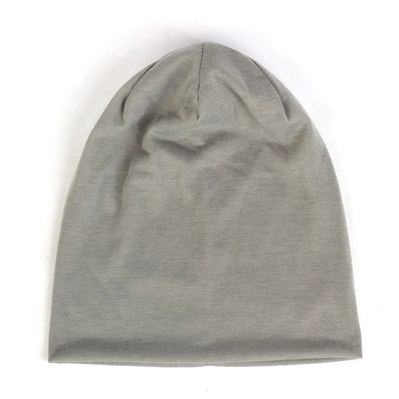 Spring Women Men Unisex Solid Color Slouchy Beanie for Women Fashion Man Caps Turban Skullies Beanies Female Hats Elastic