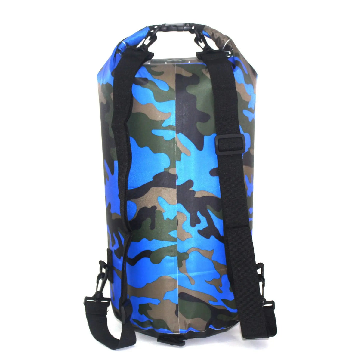 Mochila impermeable de camuflaje de PVC, bolsa portátil para deportes al aire libre, rafting, barranquismo, natación, bolsa seca tipo cubo de 2L 5L 10L 15L 20L 30L