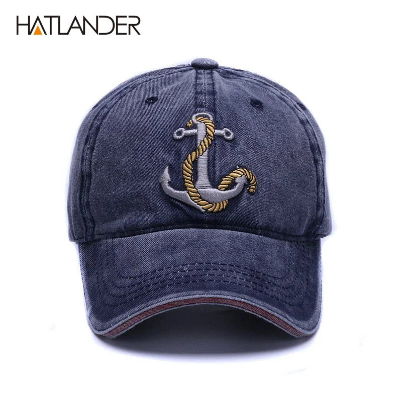 [HATLANDER]Brand Washed Soft Cotton Baseball Cap Hat for Women Men Vintage Dad Hat 3d Embroidery Casual Outdoor Sports Cap