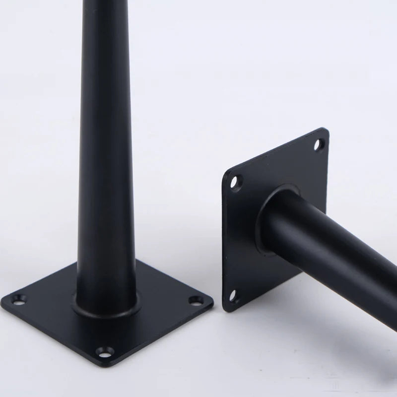 4Pcs Furniture Table Legs Black Gold Metal Tapered Feet for Sofa Cupboard Wardrobe TV Cabinet Chair 10-45cm With Mounting Screws