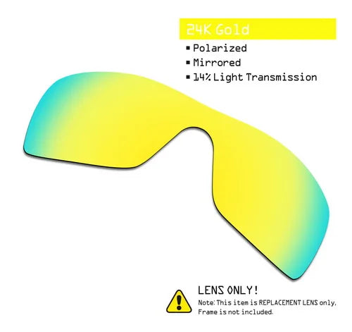 SmartVLT Polarized Replacement Lenses for Oakley Batwolf Sunglasses - Multiple Options
