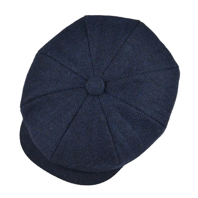 Gorra tipo boina de lana con diseño de espiga BOTVELA, estilo Gatsby retro de 8 paneles, para hombre y mujer, colores negro, marrón, verde, azul marino y café