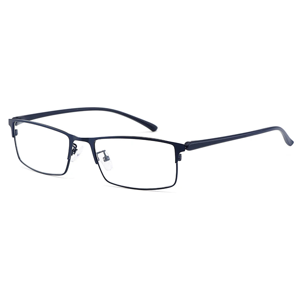 Gmei Optical Men Titanium Alloy Eyeglasses Frame for Men Eyewear Flexible Temple Legs IP Electroplating Alloy Material Y2529