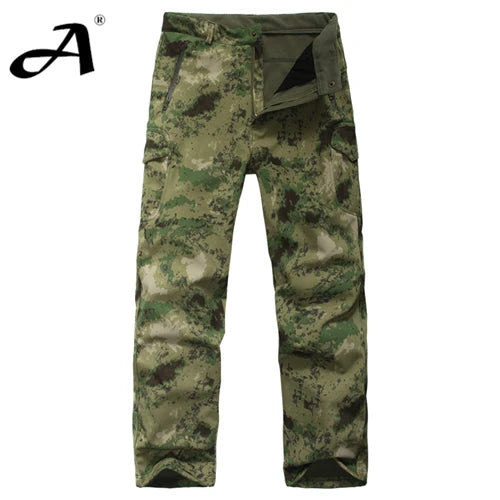 Chaqueta tipo soft shell de piel de tiburón para hombre, otoño-invierno; ropa militar impermeable, chaqueta de camuflaje.