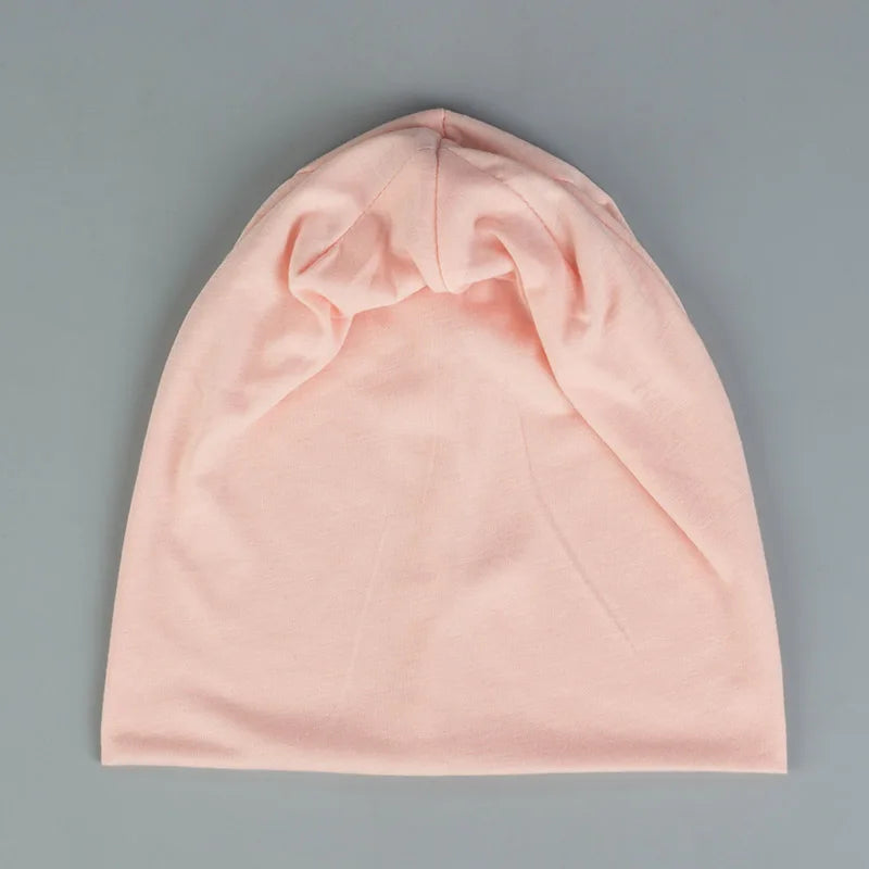 Spring Women Men Unisex Solid Color Slouchy Beanie for Women Fashion Man Caps Turban Skullies Beanies Female Hats Elastic