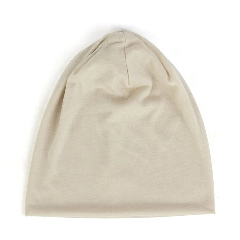 Spring Women Men Unisex Solid Color Slouchy Beanie for Women Fashion Man Caps Turban Skullies Beanies Female Hats Elastic